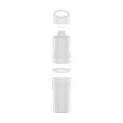Vue BE O Bottle 500 ml bouteille de couleur blanc| Krokrodeal