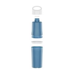 Vue BE O Bottle 500 ml bouteille de couleur bleu| Krokrodeal