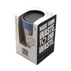 Vue Circular&Co Recycled Stainless Steel Coffee Cup 227 ml de couleur bleu| Krokrodeal