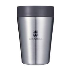 Vue Circular&Co Recycled Stainless Steel Coffee Cup 227 ml de couleur noir| Krokrodeal