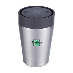 Vue Circular&Co Recycled Stainless Steel Coffee Cup 227 ml de couleur noir| Krokrodeal