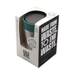 Vue Circular&Co Recycled Stainless Steel Coffee Cup 227 ml de couleur vert| Krokrodeal