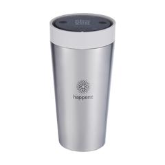 Vue Circular&Co Recycled Stainless Steel Coffee Cup 340 ml de couleur blanc| Krokrodeal