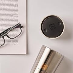 Vue Circular&Co Recycled Stainless Steel Coffee Cup 340 ml de couleur blanc| Krokrodeal
