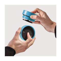 Vue Circular&Co Recycled Stainless Steel Coffee Cup 340 ml de couleur bleu| Krokrodeal