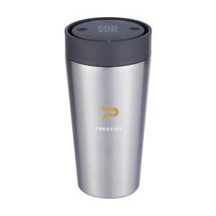 Vue Circular&Co Recycled Stainless Steel Coffee Cup 340 ml de couleur noir| Krokrodeal