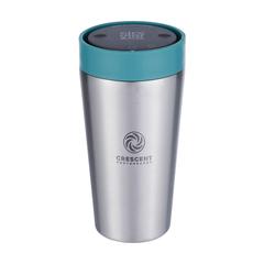 Vue Circular&Co Recycled Stainless Steel Coffee Cup 340 ml de couleur vert| Krokrodeal