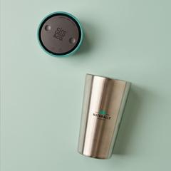 Vue Circular&Co Recycled Stainless Steel Coffee Cup 340 ml de couleur vert| Krokrodeal