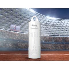 Vue Join the Pipe City Bottle Paris White 500 ml de couleur blanc| Krokrodeal