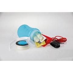 Vue Récipient étanche - 11003 de couleur bleu| Krokrodeal