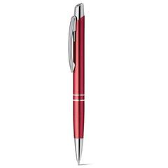 Vue Stylo à bille en aluminium - 11082 de couleur rouge| Krokrodeal