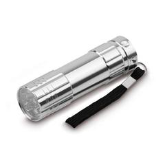 Vue Porte-clés avec 9 LEDs - 11090 de couleur gris| Krokrodeal