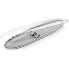 Vue Coffret pour 2 stylos à bille - Adolia de couleur gris| Krokrodeal