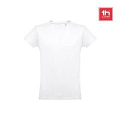 Vue générale THC LUANDA WH. T-shirt homme en coton tubulaire. Couleur blanche | Krokrodeal