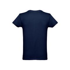 Vue T-shirt homme en coton tubulaire - Thc luanda de couleur bleu| Krokrodeal