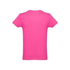 Vue T-shirt homme en coton tubulaire - Thc luanda de couleur rose| Krokrodeal