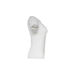 Vue T-shirt ceinturé en coton pour femme - Thc sofia de couleur blanc| Krokrodeal