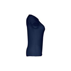 Vue T-shirt ceinturé en coton pour femme - Thc sofia de couleur bleu| Krokrodeal