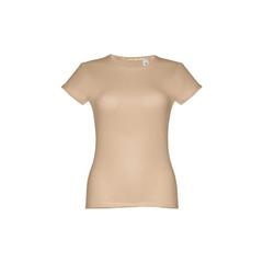 Vue T-shirt ceinturé en coton pour femme - Thc sofia de couleur marron| Krokrodeal