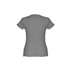 Vue T-shirt ceinturé en coton pour femme - Thc sofia de couleur gris| Krokrodeal
