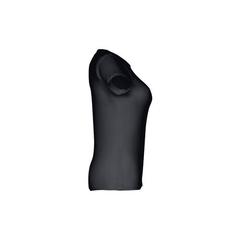Vue T-shirt ceinturé en coton pour femme - Thc sofia de couleur noir| Krokrodeal