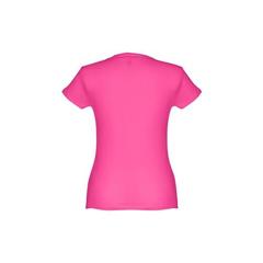 Vue T-shirt ceinturé en coton pour femme - Thc sofia de couleur rose| Krokrodeal