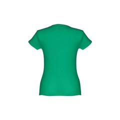 Vue T-shirt ceinturé en coton pour femme - Thc sofia de couleur vert| Krokrodeal
