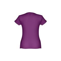 Vue T-shirt ceinturé en coton pour femme - Thc sofia de couleur violet| Krokrodeal