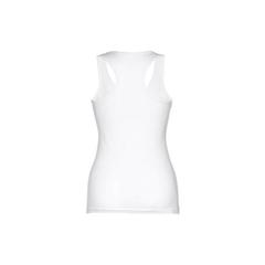 Vue THC TIRANA WH. T-shirt sans manches en coton pour femme. Couleur blanche de couleur blanc| Krokrodeal