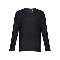 Vue T-shirt à manches longues pour homme - Thc bucharest de couleur noir| Krokrodeal