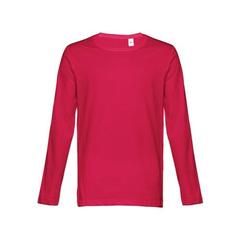 Vue T-shirt à manches longues pour homme - Thc bucharest de couleur rouge| Krokrodeal