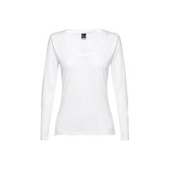 Vue T-shirt à manches longues ceinturé pour femmes - Thc bucharest women wh de couleur blanc| Krokrodeal