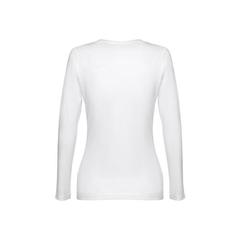 Vue T-shirt à manches longues ceinturé pour femmes - Thc bucharest women wh de couleur blanc| Krokrodeal