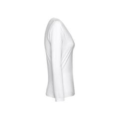 Vue T-shirt à manches longues ceinturé pour femmes - Thc bucharest women wh de couleur blanc| Krokrodeal