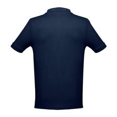 Vue Polo à manches courtes en coton pour hommes - Thc adam de couleur bleu| Krokrodeal