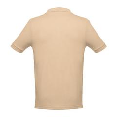 Vue Polo à manches courtes en coton pour hommes - Thc adam de couleur marron| Krokrodeal
