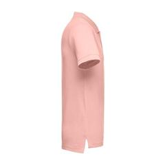 Vue Polo à manches courtes en coton pour hommes - Thc adam de couleur rose| Krokrodeal