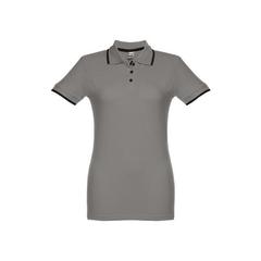Vue Polo slim fit pour femme - Thc rome women de couleur gris| Krokrodeal