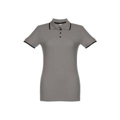 Vue Polo slim fit pour femme - Thc rome women de couleur gris| Krokrodeal