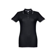 Vue Polo slim fit pour femme - Thc rome women de couleur noir| Krokrodeal