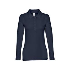 Vue Polo à manches longues pour femme - Thc bern women de couleur bleu| Krokrodeal