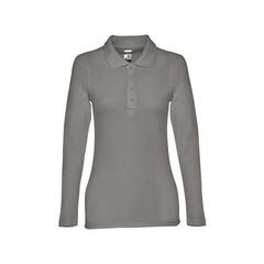 Vue Polo à manches longues pour femme - Thc bern women de couleur gris| Krokrodeal
