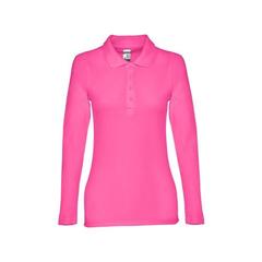 Vue Polo à manches longues pour femme - Thc bern women de couleur rose| Krokrodeal