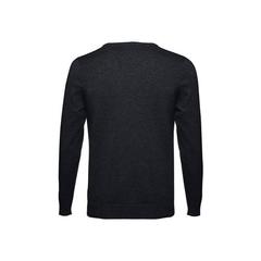 Vue Pull col V pour homme en coton et polyamide - Thc milan de couleur noir| Krokrodeal