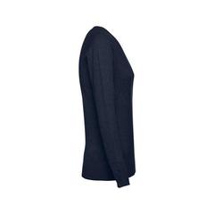 Vue Pull à col V pour femmes en coton et polyamide - Thc milan women de couleur bleu| Krokrodeal