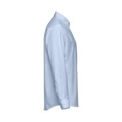 Vue Chemise oxford à manches longues pour hommes - Thc tokyo de couleur bleu| Krokrodeal