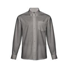 Vue Chemise oxford à manches longues pour hommes - Thc tokyo de couleur gris| Krokrodeal