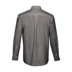 Vue Chemise oxford à manches longues pour hommes - Thc tokyo de couleur gris| Krokrodeal