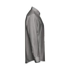 Vue Chemise oxford à manches longues pour hommes - Thc tokyo de couleur gris| Krokrodeal