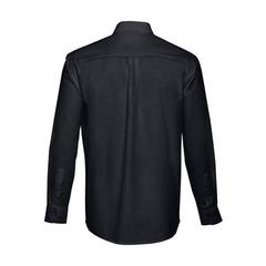 Vue Chemise oxford à manches longues pour hommes - Thc tokyo de couleur noir| Krokrodeal
